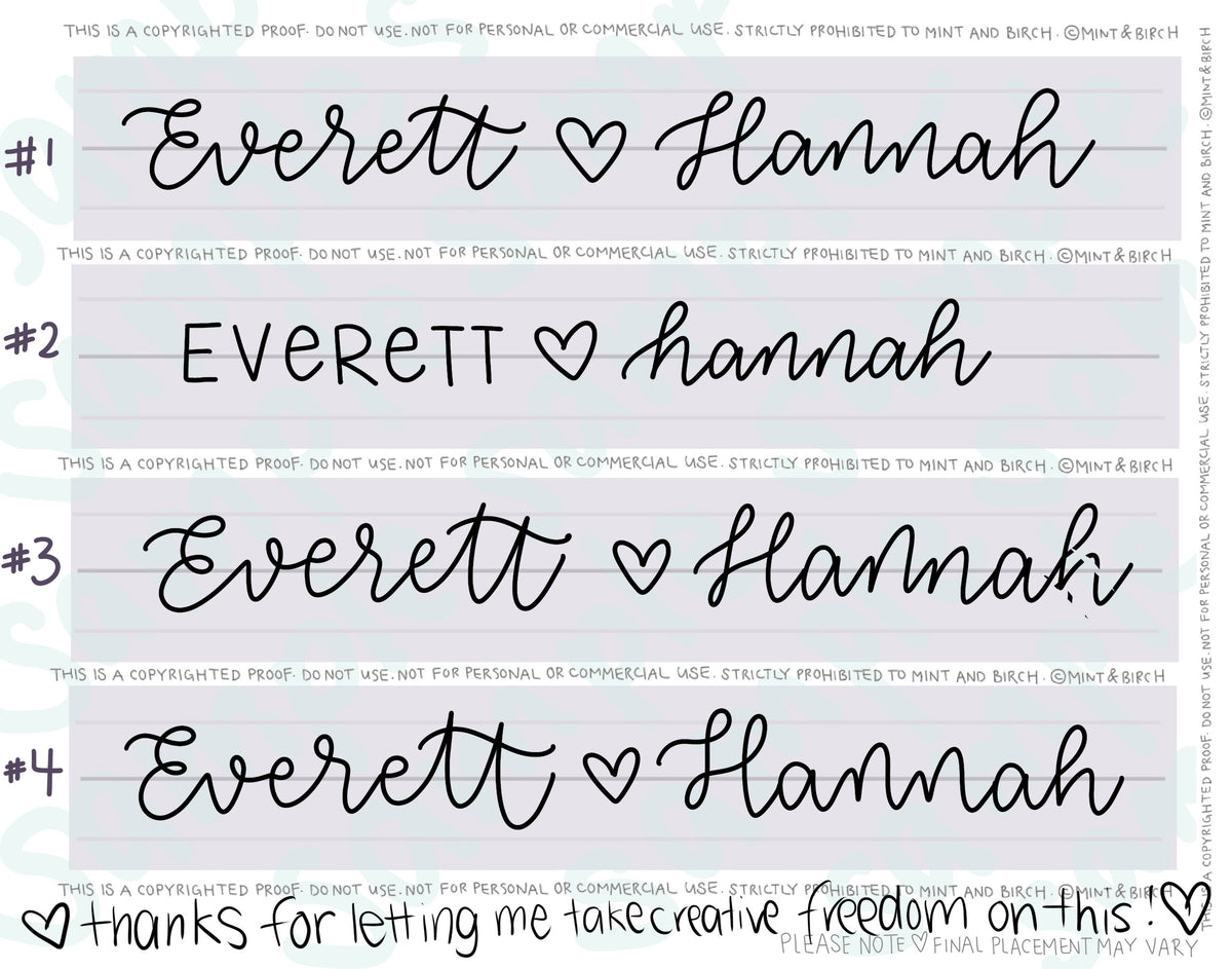 PROOF: Hand Lettered Necklace