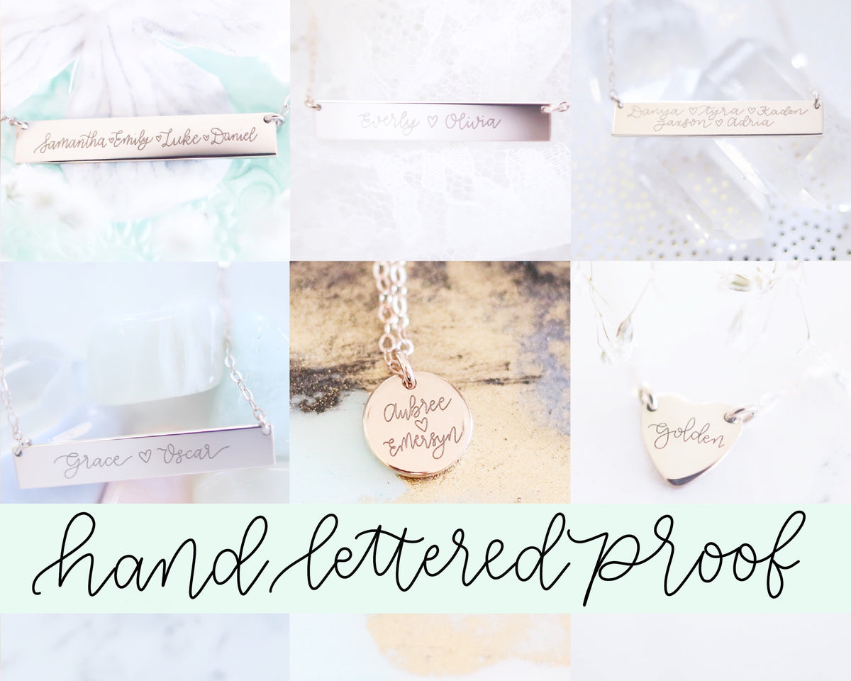 PROOF: Hand Lettered Necklace