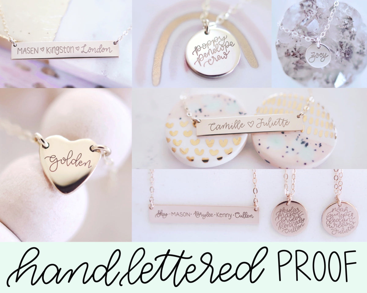 PROOF: Hand Lettered Necklace